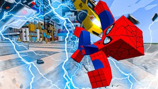 #3серия: УДИВИТЕЛЬНАЯ БИТВА SPIDER-MAN против ЭЛЕКТРО В MINECRAFT!