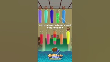 Water Sort Puzzle: Sort Color | Heal and chill with the ASMR sound of fresh water! #shorts