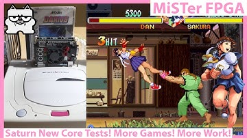 MiSTer FPGA Sega Saturn New Core Testing! More Games Working and Retro Gaming Improvements!
