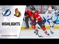 NHL Highlights | Lightning @ Senators 10/12/19