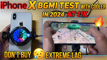 iPhone X PUBG Test🥲 in 2024 at 11k | Extreme Lag in New 3.1 Update | iPhone X BGMI Test with Cooler🥶