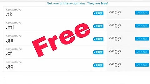 How to Get Free Domain For Your Website  tk  ml  ga  cf  gq  for 1 Year 2