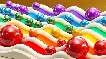 Marble Run Race 1000 Marbles Rain Gutter VS Mega Whirlpool ASMR Amakandu