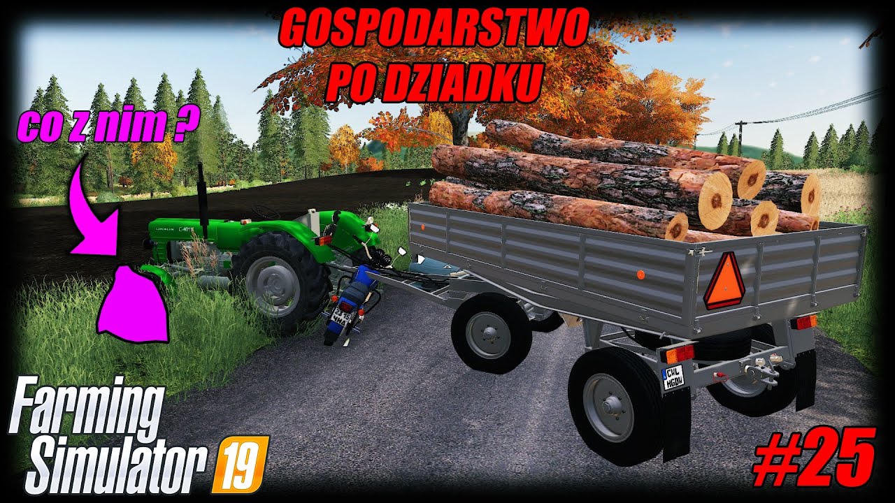 ★ Poważny wypadek młodego :( Wycinka drzew ★ Gospodarstwo Po Dziadku ★ FS 19 ★