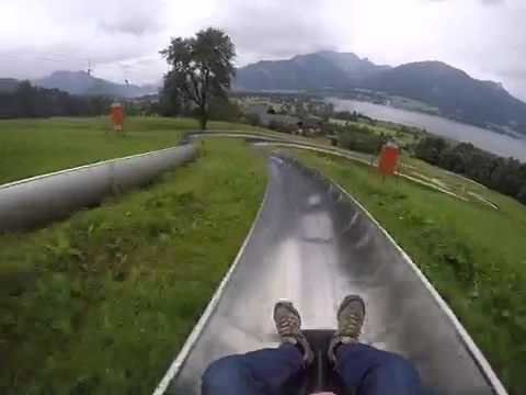 Summer Luge in Strobl, Austria.