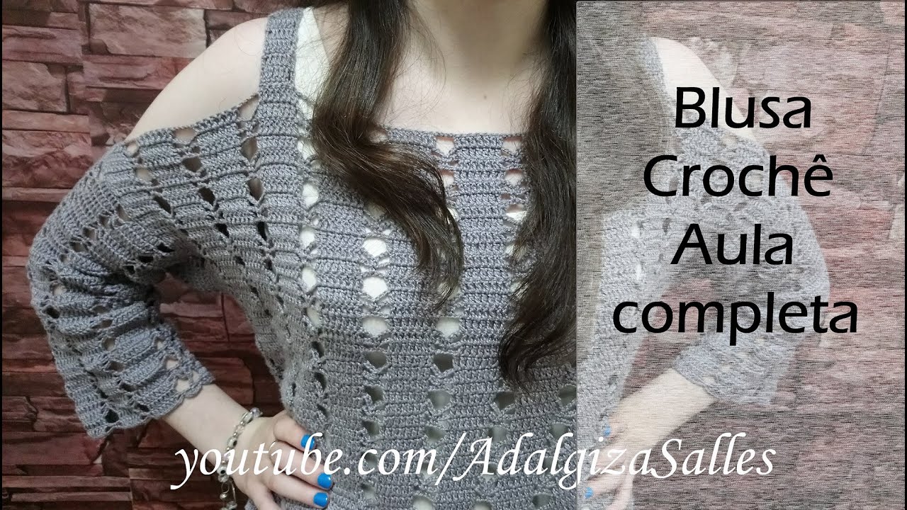 tutorial blusa de croche