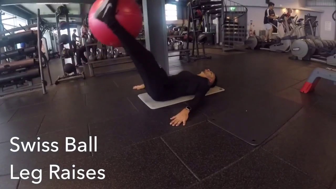 Swiss Ball Leg Raises YouTube