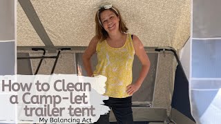 How to clean a camplet trailer tent