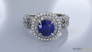 Double Halo Ring - MatrixGold Speed Modeling