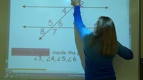 Section 11.1 Parallel lines cut by a Transversal