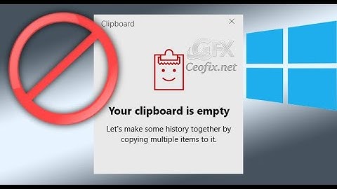 Enable or Disable Clipboard History in Windows 10