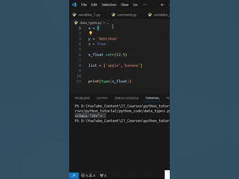 How to Convert Data Types in Python #datatypes #casting # ...