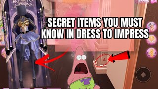 SECRETS YOU MUST KNOW IN DRESS TO IMPRESS TO GET THESE SECRET HIDDEN ITEMS!