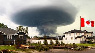 CHAOS in Canada!🌪️ Massive Tornado Strikes Saskatchewan as Storms Hit Manitoba, Causing Major Damage