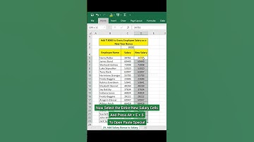 Quick Excel Trick || Add Salary Bonus in MS Excels in Seconds 💰✌🏻💯 #shorts #exceltips  #exceltech