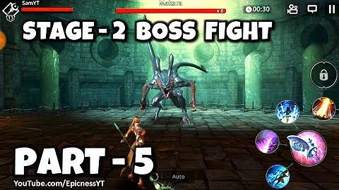 Darkness Rises - Stage 2 Boss Fight - Gameplay Walkthrough Part 5 (iOS, Android)