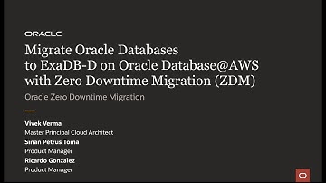 Migrate Oracle Databases to ExaDB-D on Oracle Database@AWS with Zero Downtime Migration (ZDM)