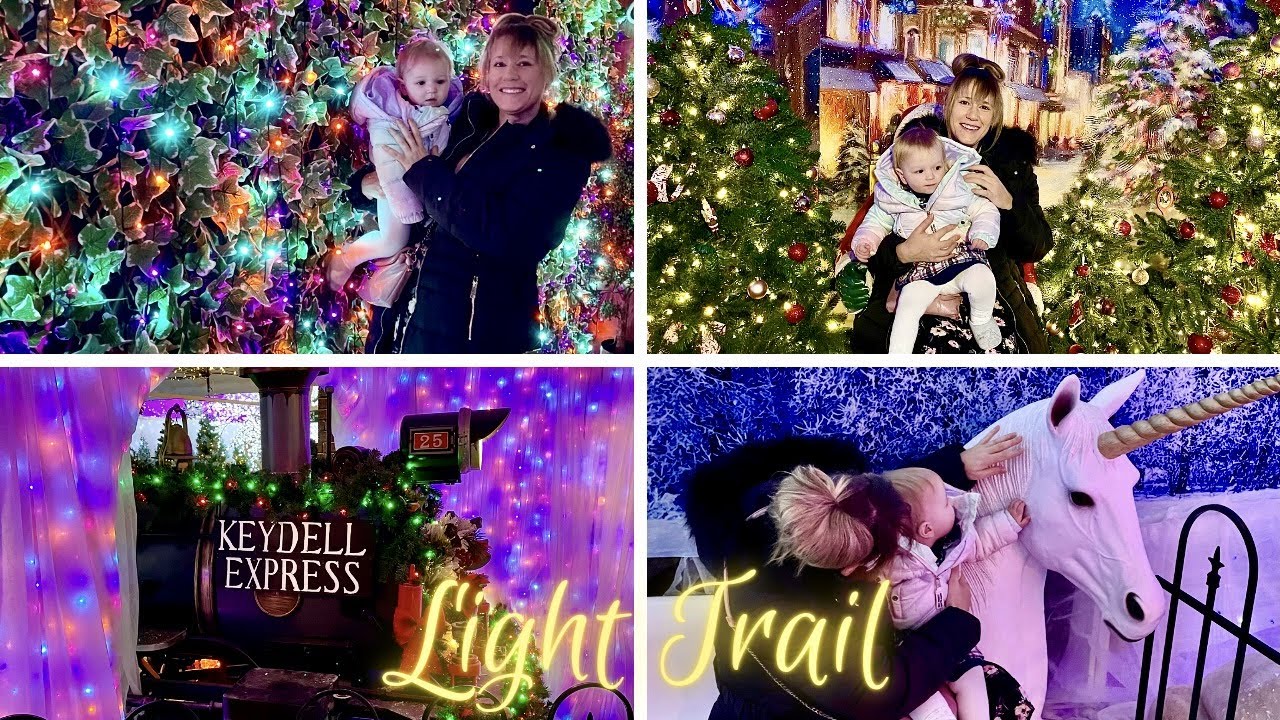 MAGICAL CHRISTMAS LIGHTS TRAIL - Vlogmas Day 19 - Keydells Woodland Walk