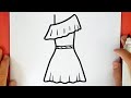 HOW TO DRAW A BEAUTIFUL DRESS