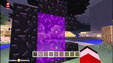 Minecraft: Xbox 360 Edition - Nether Portal Without Obsidian Glitch! (NEW 2014) (TU15)