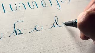 Fountain Pen Calligraphy A to Z | Easy Small Letters for Beginners | Step-by-Step Tutorial