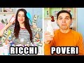 SLIME RICCHI VS POVERI !!!!! Skifidol Slime Mega Fluffy!!