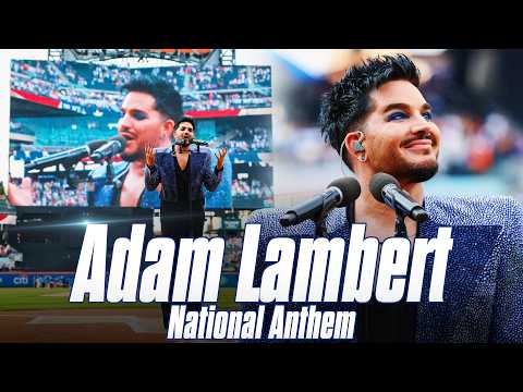 Adam Lambert Sings the National Anthem at Citi Field | Mets vs. Phillies