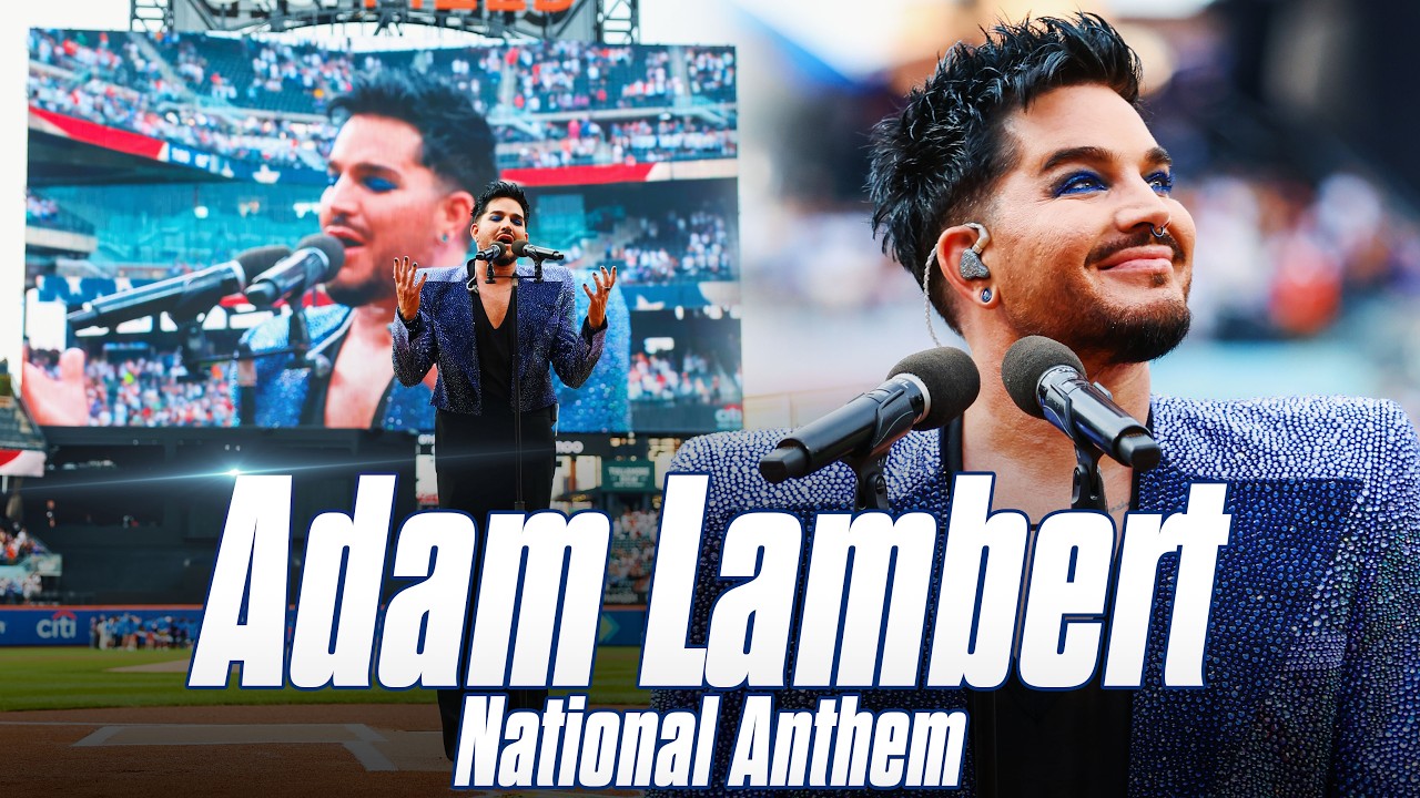 Adam Lambert Sings the National Anthem at Citi Field | Mets vs. Phillies