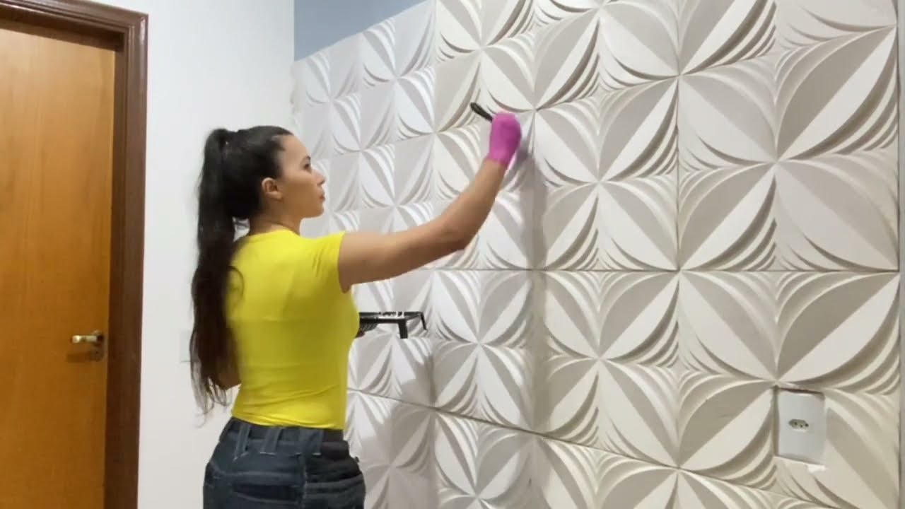 GASTEI MENOS DE 100,00 NESSA PAREDE DE GESSO 3D.