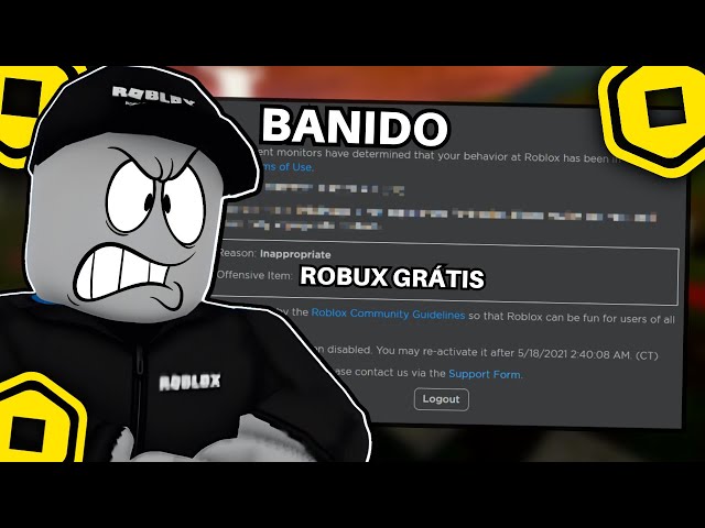 o roblox me baniu para sempre de conseguir robux : r/HUEstation