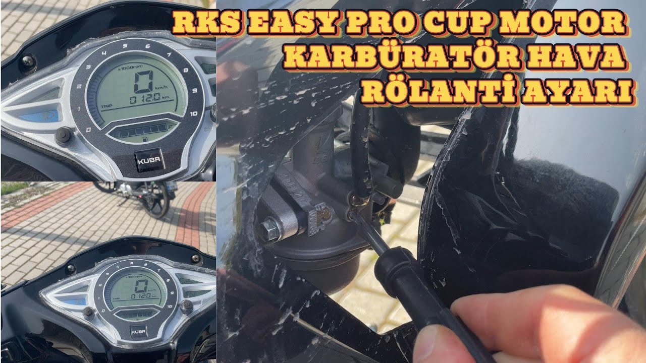 Karbüratör Hava Rölanti Ayarı / RKS Easy Pro 50 Cup (135 CC) – Motor Bakımı