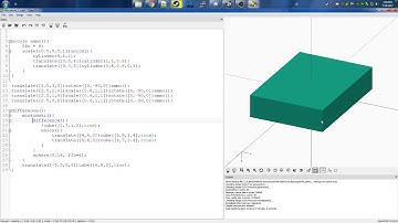 Teaching openScad in 15 minutes
