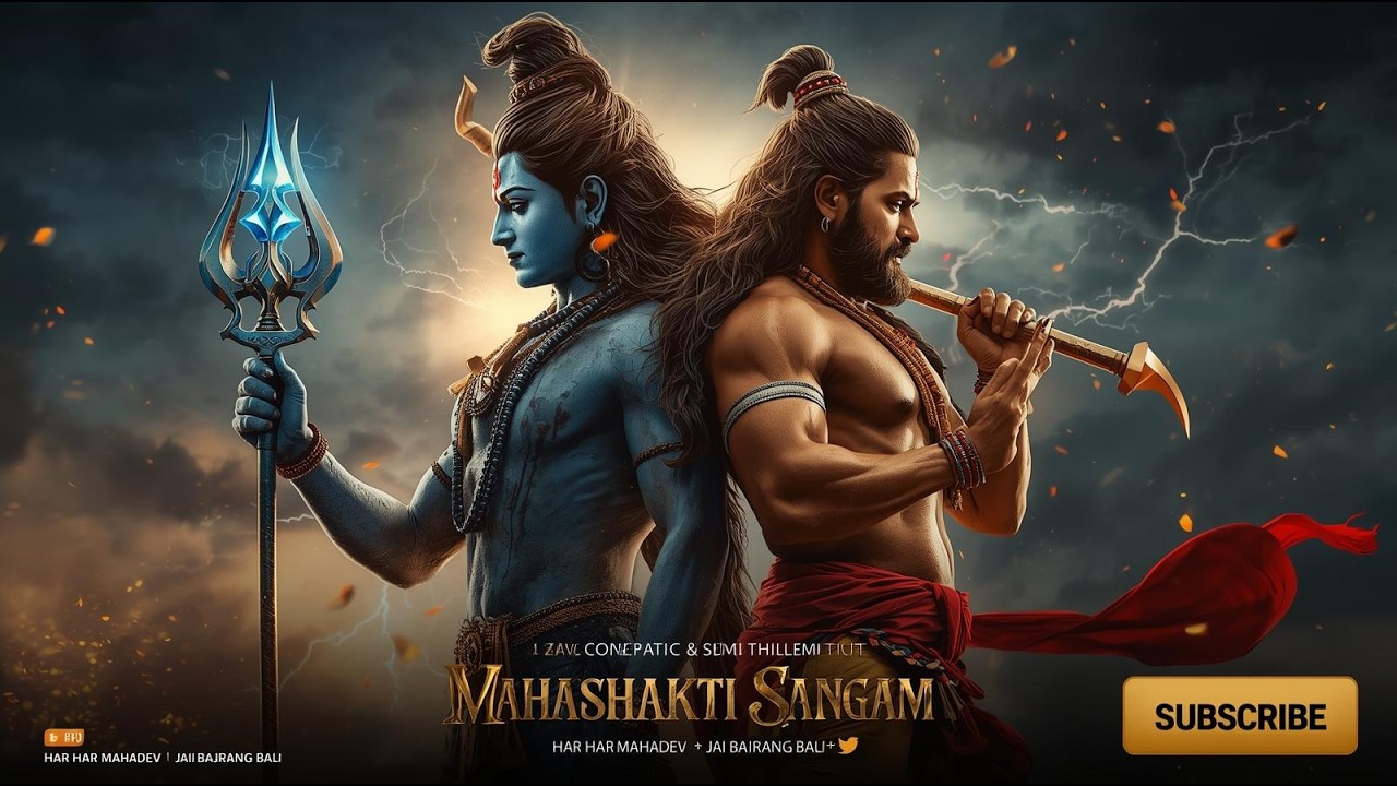 Shiv–Hanuman Mahasangam 🔥 Har Har Mahadev | Jai Bajrang Bali 🚩 Powerful Aarti 2026