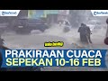 SIAGA INFO BMKG PRAKIRAAN CUACA SEPEKAN 10-16 FEBRUARI 2026, CEK DI WILAYAHMU