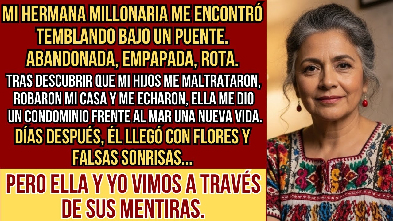 HISTORIAS REALES. Mi hijo me echó de casa y mi hermana millonaria me halló sin hogar bajo un puente.