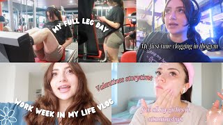 WORK WEEK IN MY LIFE | Disastrous Valentines experience & full leg day routine