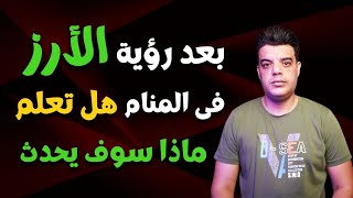 بعد رؤية الأرز في المنام هل تعلم ماذا سوف يحدث ؟ تفسير حلم الارز