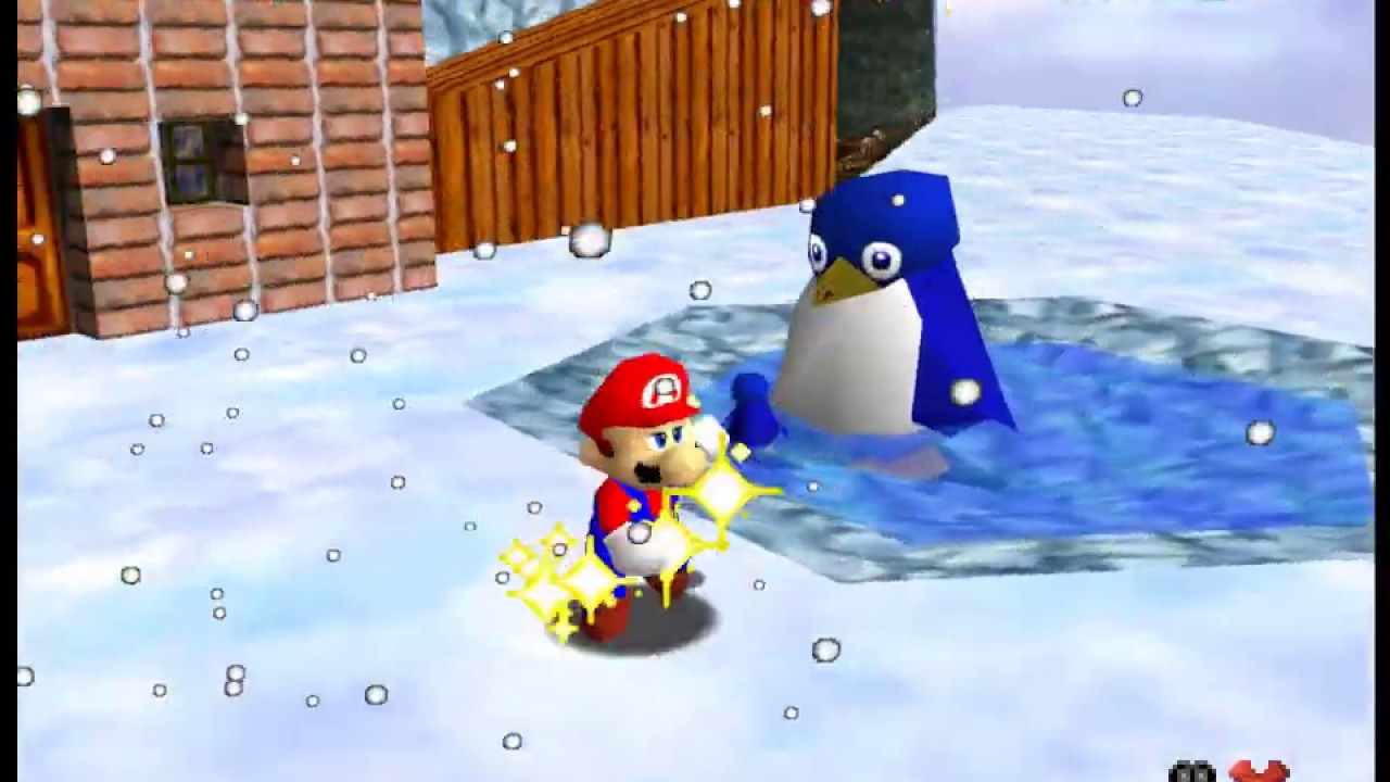 Super Mario 64 Lil Penguin Lost : This has nothing to do with the wario