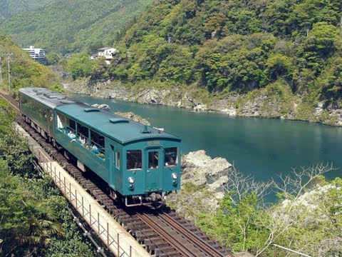 HD) 大歩危(おおぼけ)トロッコ号 渓谷をゆっくり行く キハ185+