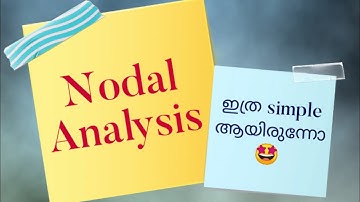 Nodal Analysis|| Circuit Analysis||Solved example|| മലയാളം #studentscornermalayalam