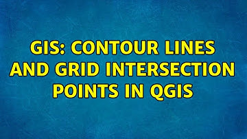 GIS: Contour lines and grid intersection points in QGIS (3 Solutions!!)