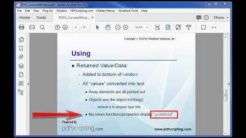 The Acrobat JavaScript Console Window (Your New Best Friend)