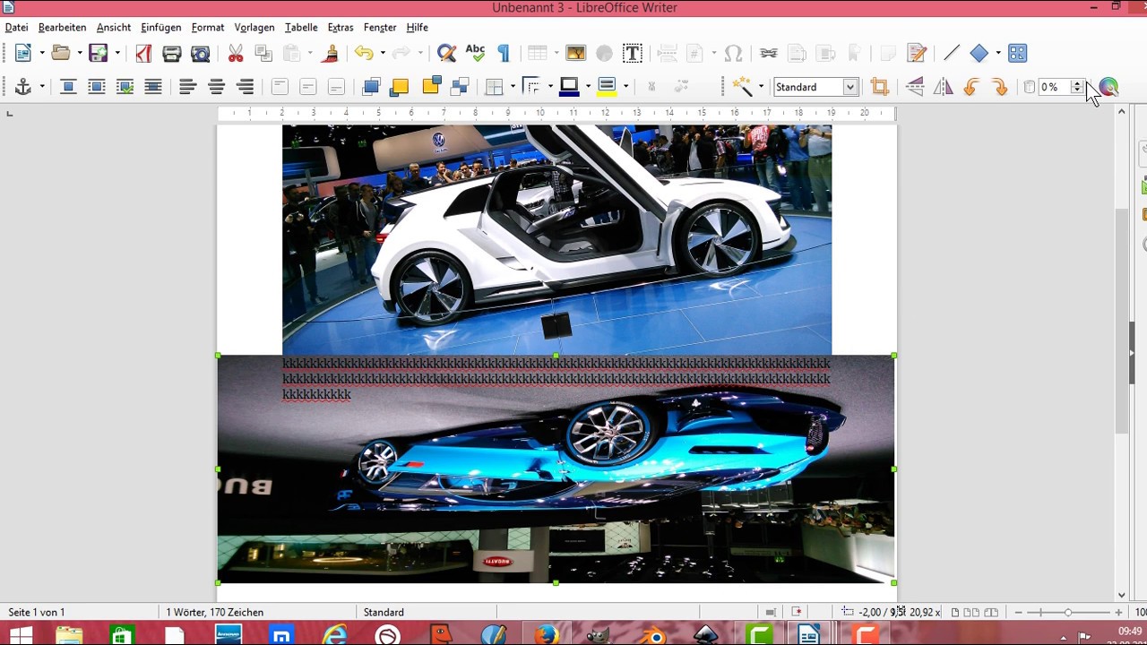 Update LibreOffice- Bild hinter Text