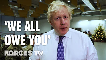 Prime Minister Boris Johnson's Christmas Message To The British Military | Forces TV