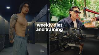 weekly diet and training routine, getting ready for summer, shopping and more