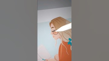 Drawing process on Procreate #ipadpro #digitalart #procreate #shortvideo