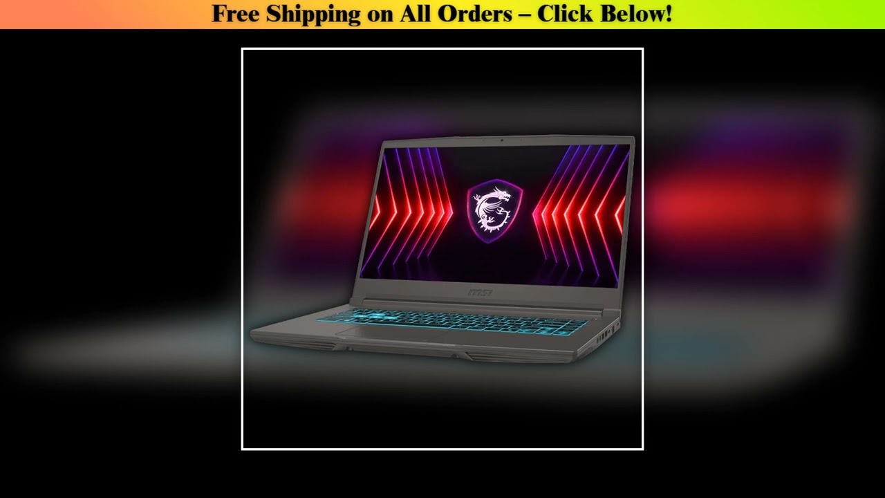 MSI Laptop Thin 15 B12V - 12U 15.6" CPU I7 NVIDIA Geforce RTX 4050 4060 4060Ti 16GB DDR5 512GB