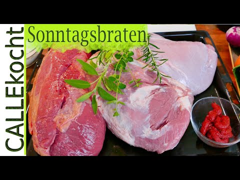 Video: Leckerer Braten