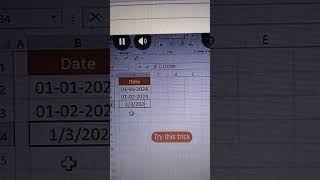 How to Automatically write date in Excel Tips and tricks #shorts #vairalvideo #tranding #feed #fb