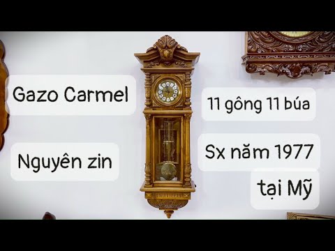 Video Đồng hồ treo tường Gazo Carmel nguyên zin - sản xuất... - youtube